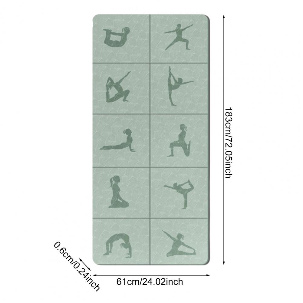 Pilates Yoga Mat Workout - Foldable Yoga Mat Extra Portable Travel