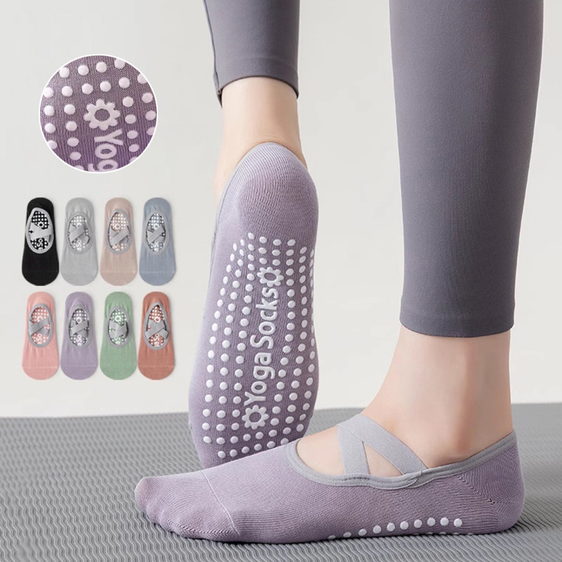 Medias Para Pilates Y Yoga - Breathable Towel Bottom Yoga Socks Women