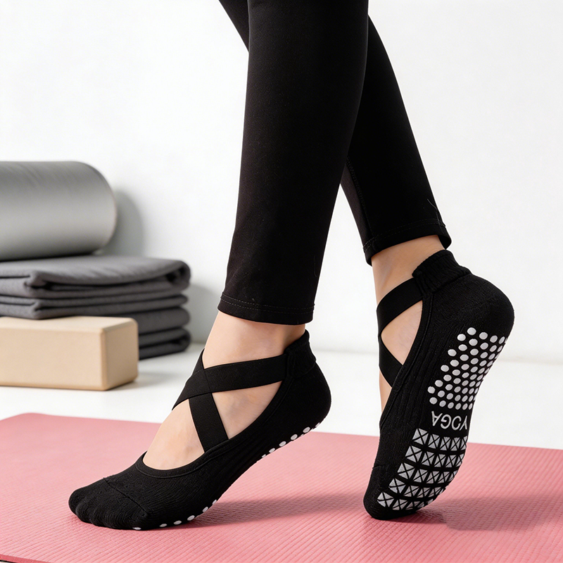 Medias Para Pilates Y Yoga - Women Non-Slip Yoga Socks Silicone Indoor