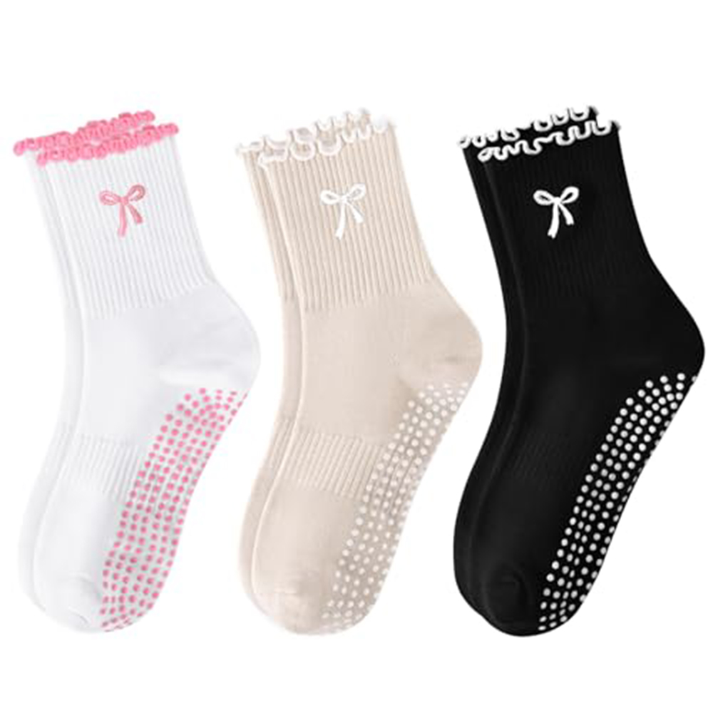 Medias Para Pilates Y Yoga - 1 Pair of Anti-Slip Grip Pilates