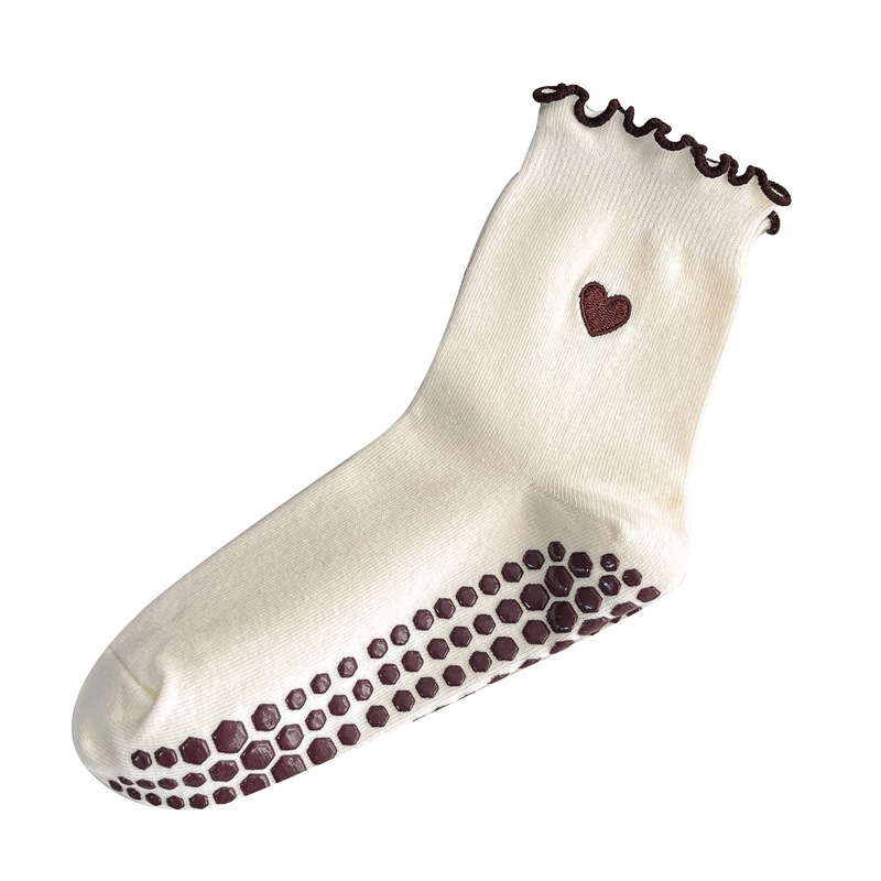 Yoga Socks Women Cotton Heart  - Medias Para Pilates Y Yoga 评论和价格