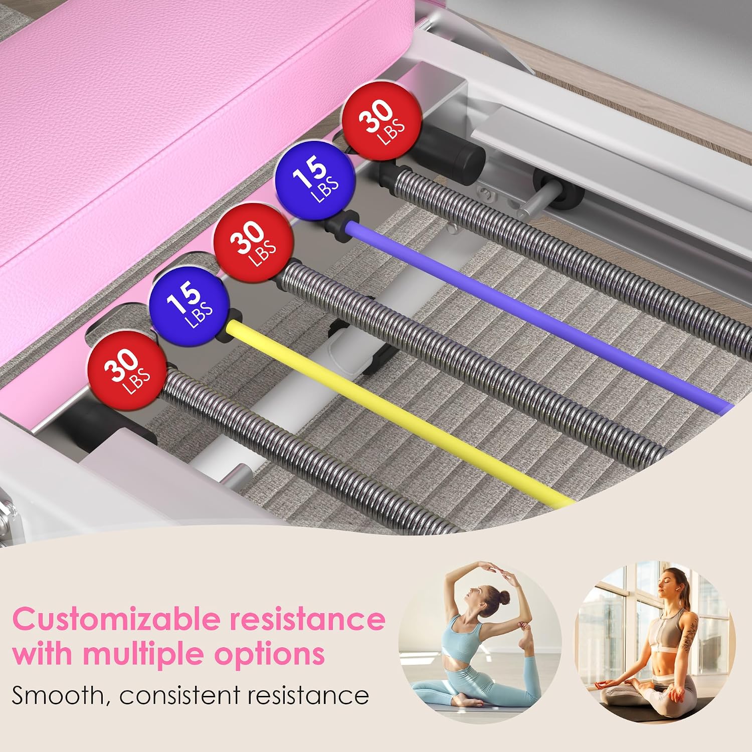 Pilates Reformer Machine for H - Pilates Reformer Spring 评论和价格