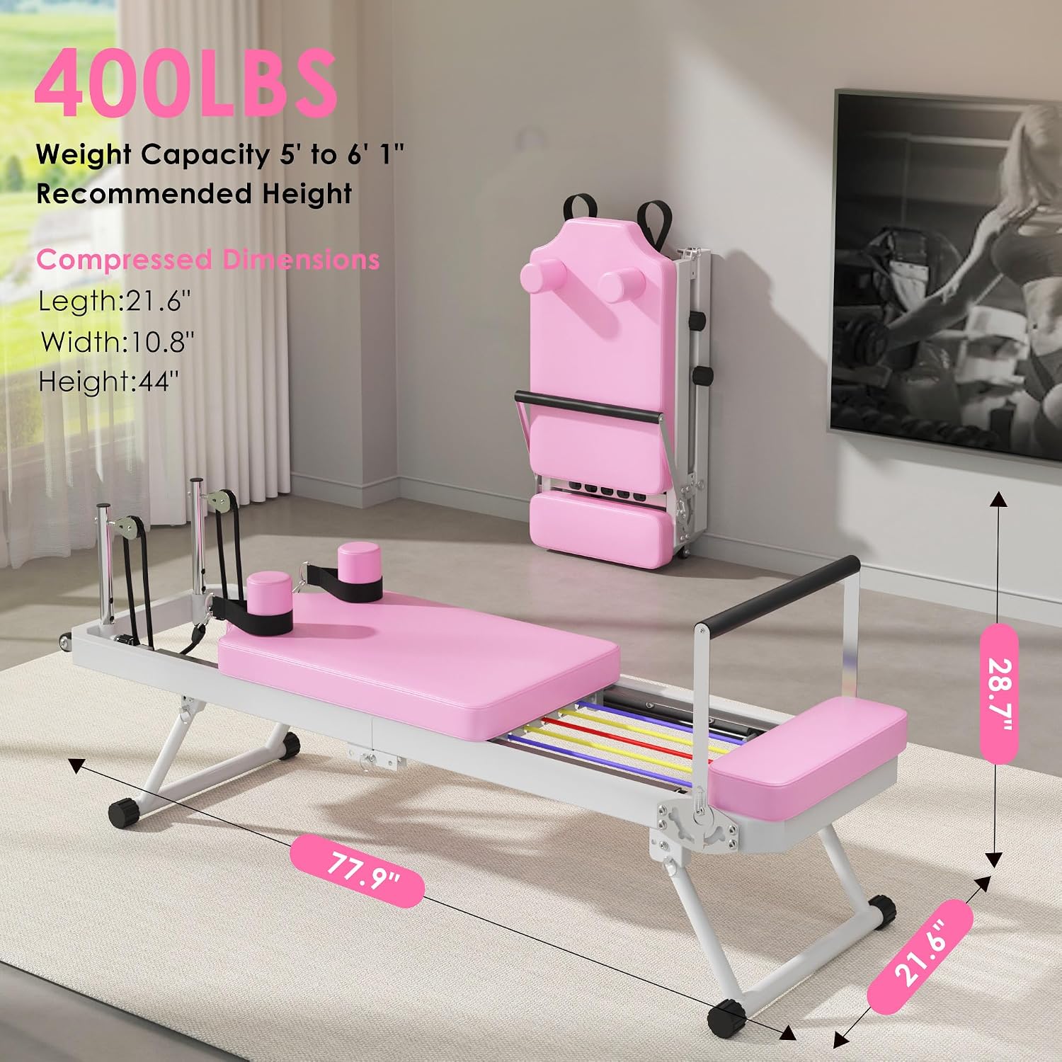 Pilates Reformer Machine for H - Pilates Reformer Spring 评论和价格