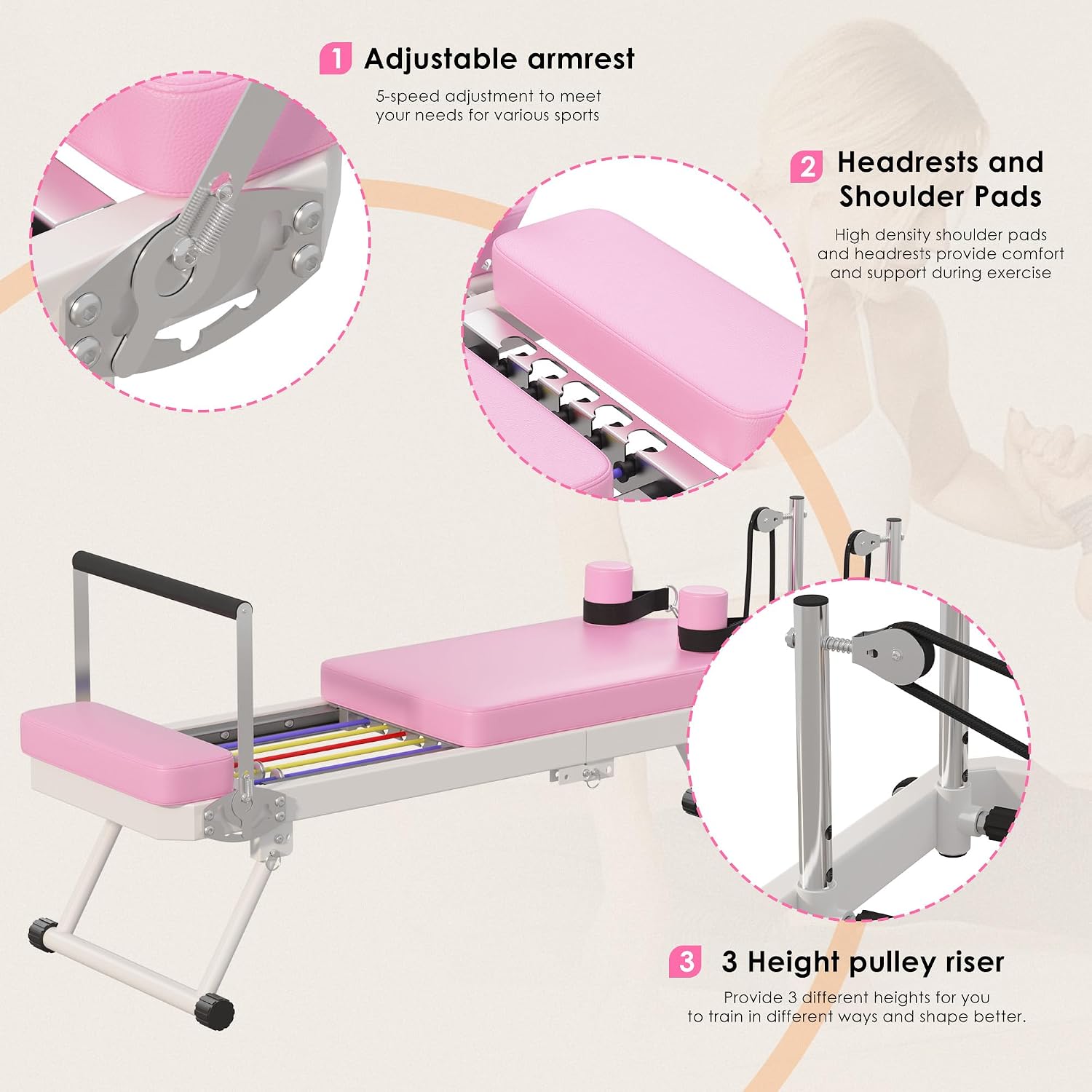 Pilates Reformer Machine for H - Pilates Reformer Spring 评论和价格