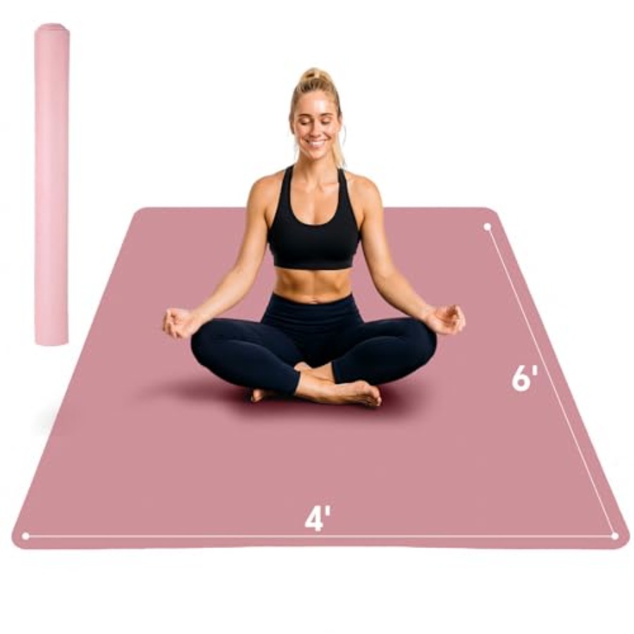 Extra Large Yoga Mat for Home  - Pilates Yoga Mat Workout 评论和价格