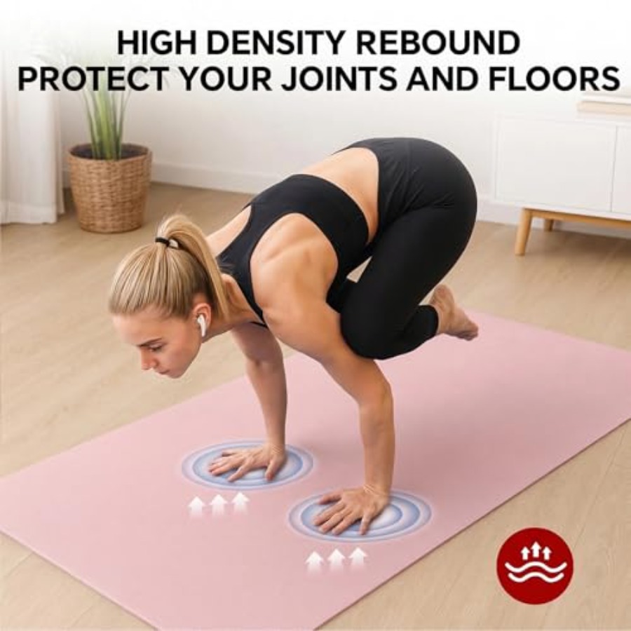 Extra Large Yoga Mat for Home  - Pilates Yoga Mat Workout 评论和价格