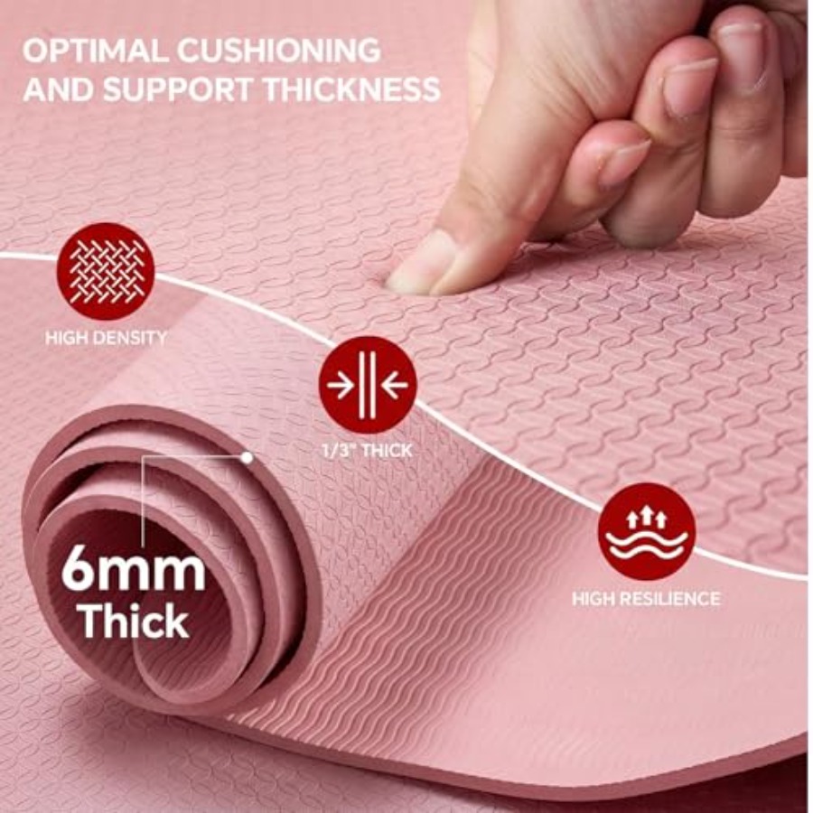 Extra Large Yoga Mat for Home  - Pilates Yoga Mat Workout 评论和价格