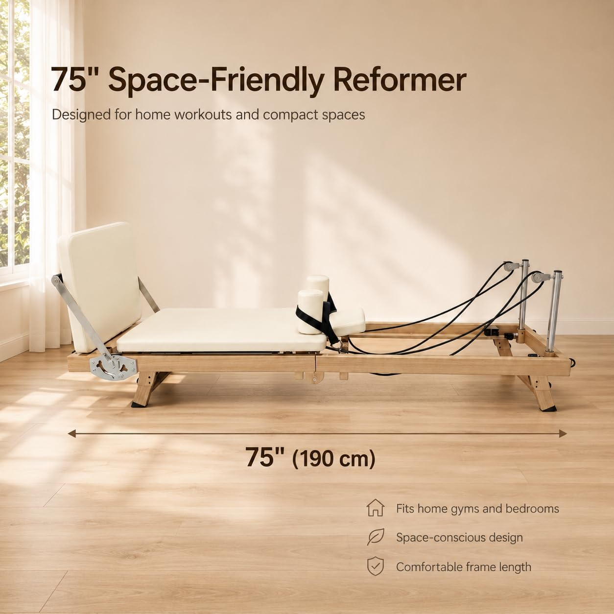 75 Inch Foldable Pilates Refor - Pilates Reformer Spring 评论和价格