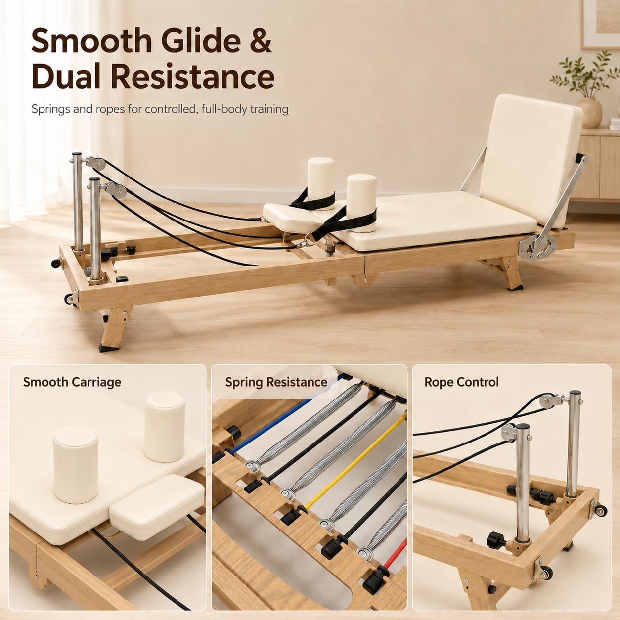 75 Inch Foldable Pilates Refor - Pilates Reformer Spring 评论和价格