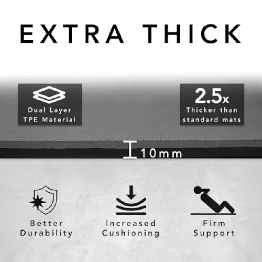 Large Exercise Mat Extra Thick - Pilates Yoga Mat Workout 评论和价格