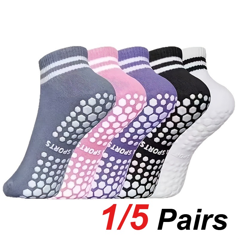 1/5 Pair Women's Silicone Anti - Pilates & Yoga Studio Alineacion 评论和价格