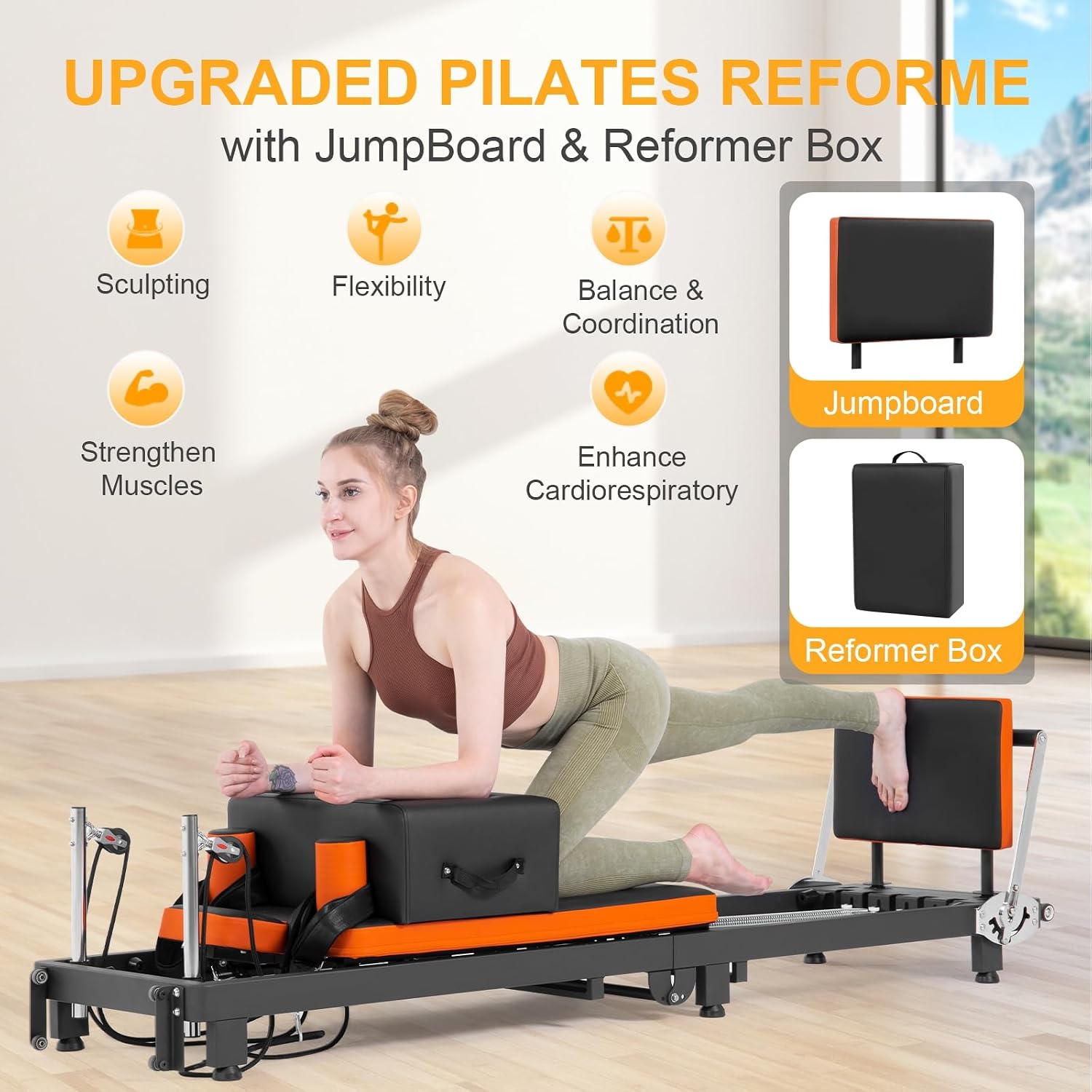 Pilates Reformer, Foldable Pil - Pilates Reformer Spring 评论和价格