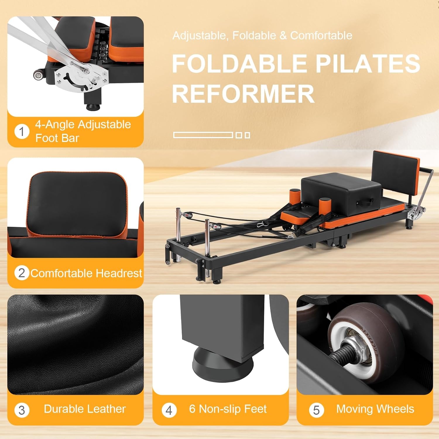 Pilates Reformer, Foldable Pil - Pilates Reformer Spring 评论和价格