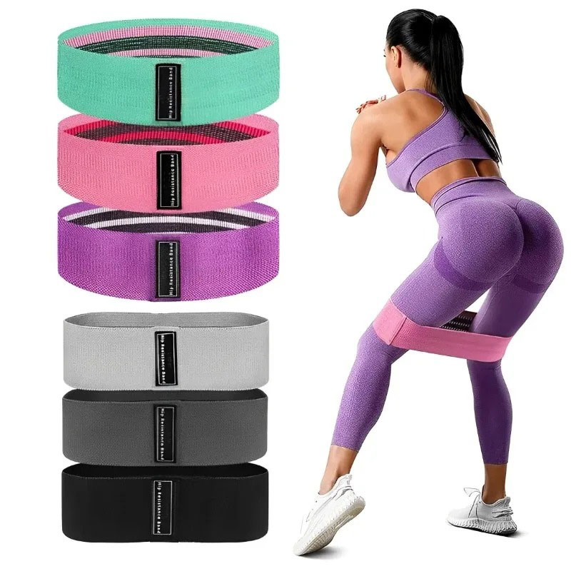 3Pcs Fabric Resistance Hip Boo - Pilates Yoga Circle 评论和价格