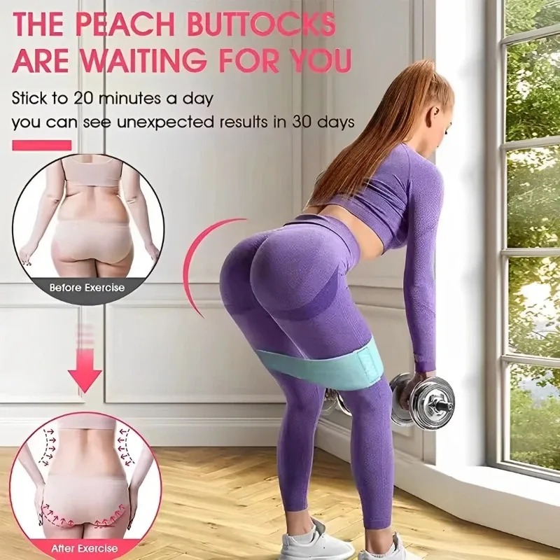 3Pcs Fabric Resistance Hip Boo - Pilates Yoga Circle 评论和价格