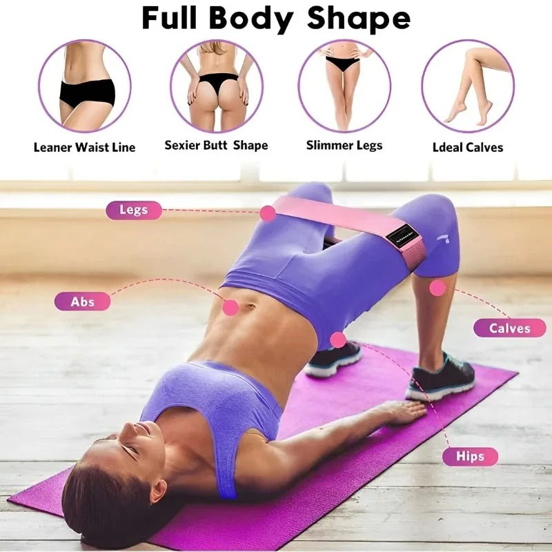3Pcs Fabric Resistance Hip Boo - Pilates Yoga Circle 评论和价格