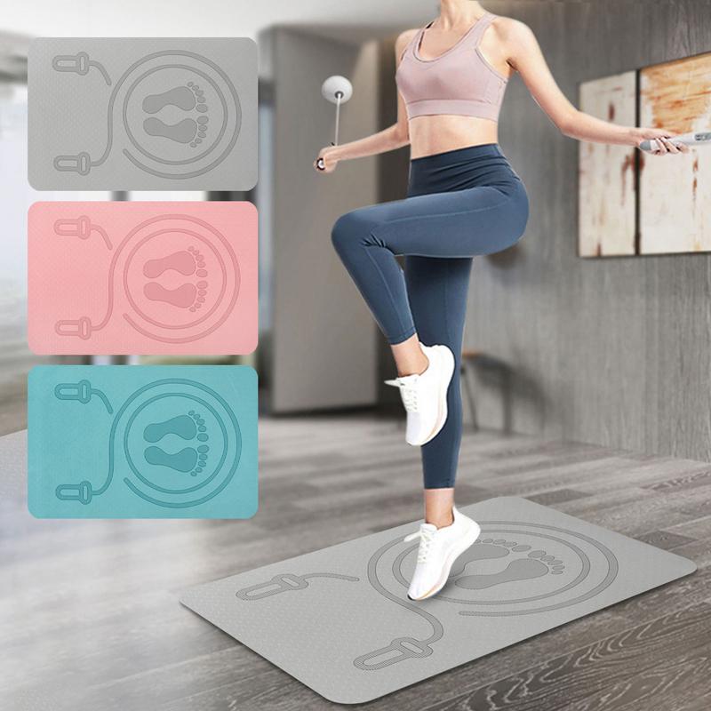 6mm Jump Rope Mat TPE Material - Pilates Yoga Mat Workout 评论和价格