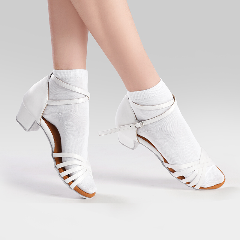 Girls Women Latin Socks White  - Medias Para Pilates Y Yoga 评论和价格