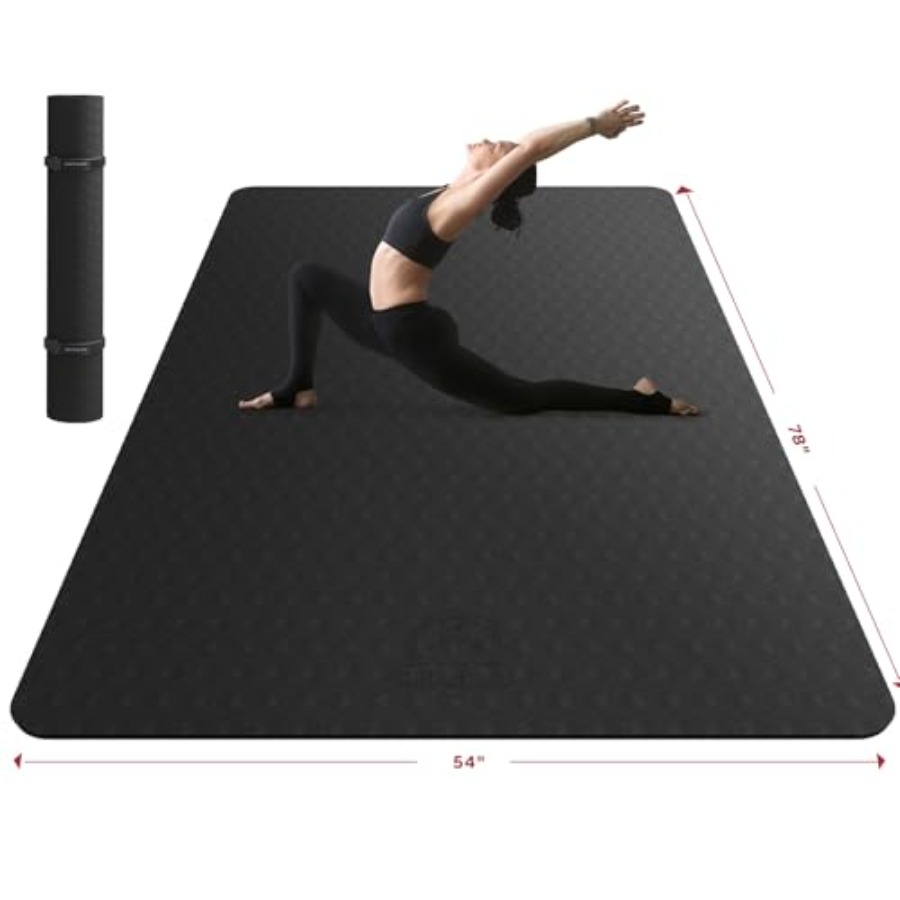 Extra Large Yoga Mat for Home  - Pilates Yoga Mat Workout 评论和价格