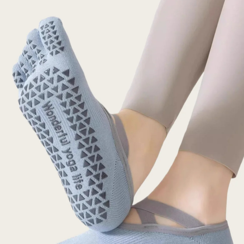 1pair Women's Yoga Socks with  - Medias Para Pilates Y Yoga 评论和价格